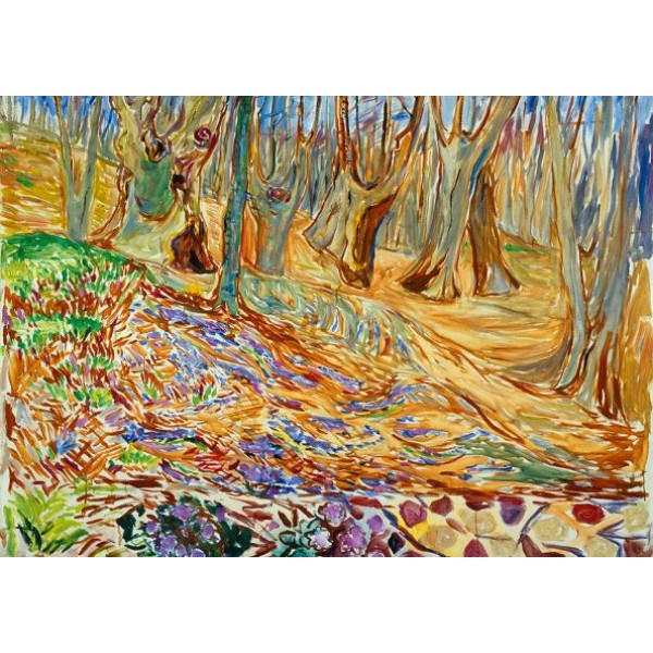 Las wiązów na wiosnę, Edvard Munch, 1923 (1000el.) - Sklep Art Puzzle